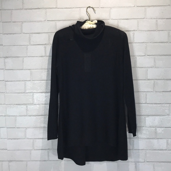 NWT Eileen Fisher Lightweight Scrunch Neck Sweater - Picture 4 of 7